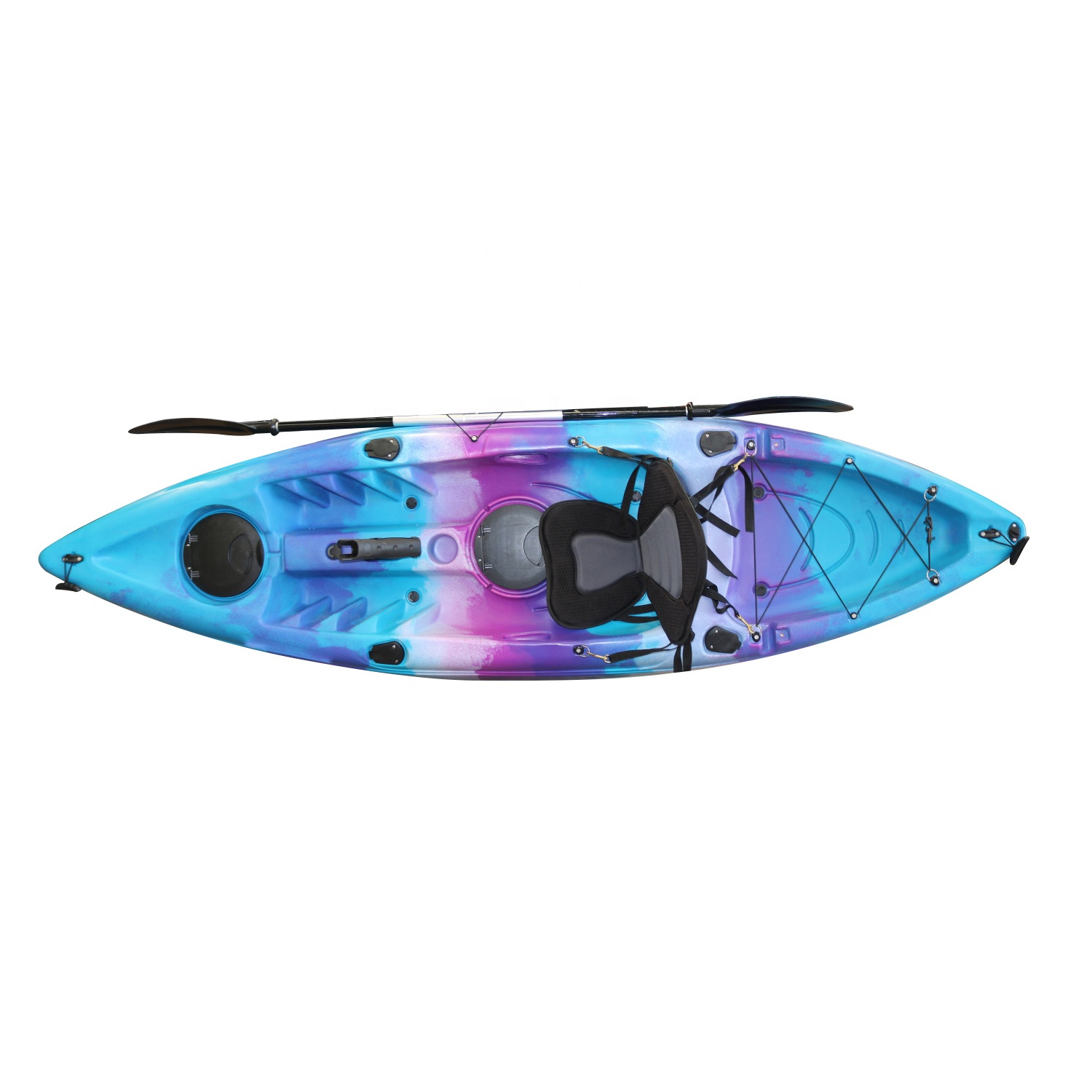 Fishing Kayak Sit On Top - Каяк пластиковый одноместный 10-футовый для отдыха,